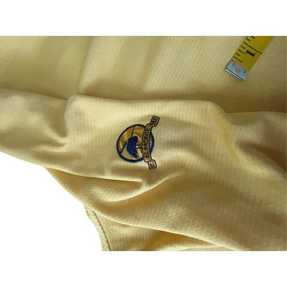 Callaway Mens Yellow Weather Series 1/4 Zip Pullover Sweater Size 2XL - Picture 4 of 14